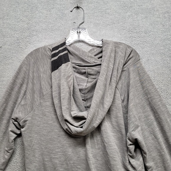 Pink Victorias Secret Women Sweatshirt Large Gray Hoodie 1/4 Zip Logo Spellout - Picture 9 of 9